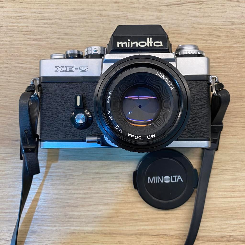 Minolta XE-5, Minolta MD 50mm f2 *comme neuf, Enlèvement ou Envoi, Comme neuf, Reflex miroir, Minolta