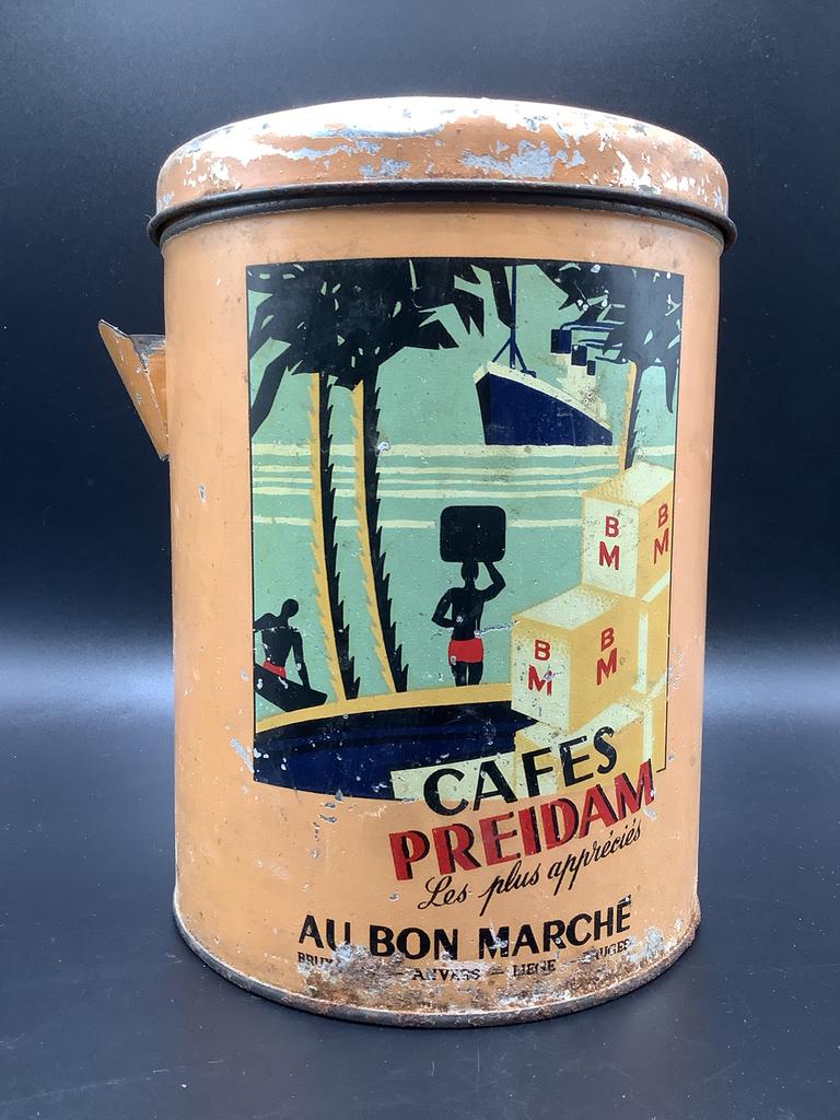 Ancienne boîte à café Preidam, Collections, Enlèvement ou Envoi, Comme neuf