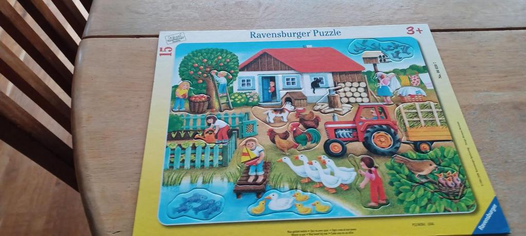 3 puzzels, Kinderen en Baby's, Speelgoed | Kinderpuzzels, Ophalen, Zo goed als nieuw, Van hout, Minder dan 10 stukjes