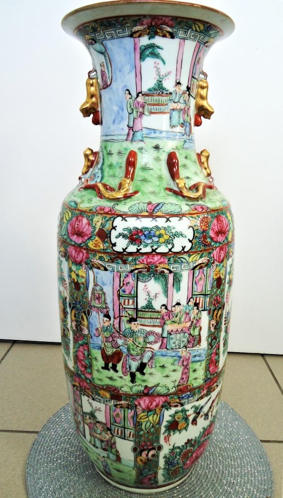Chinees Famille Rose porseleinen grote Vaas 61 cm😍💎🤗🎁👌, Antiek en Kunst, Antiek | Vazen, Ophalen