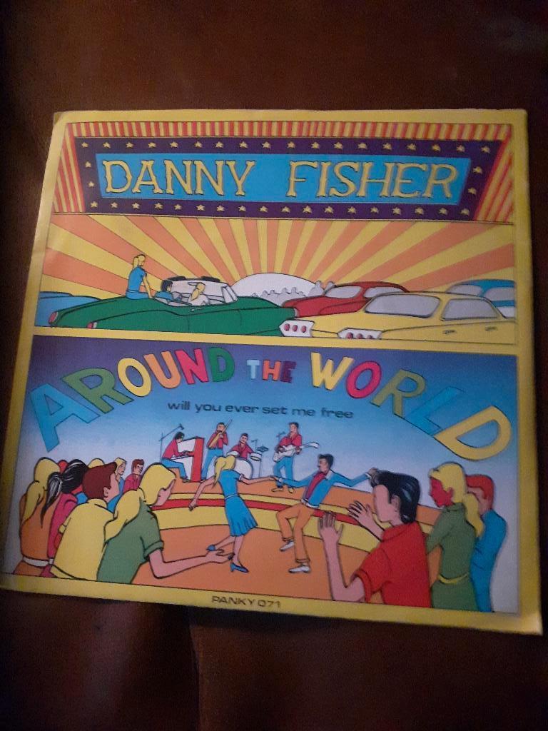 45T Danny Fisher : Around the world (Belpop), Cd's en Dvd's, Ophalen of Verzenden