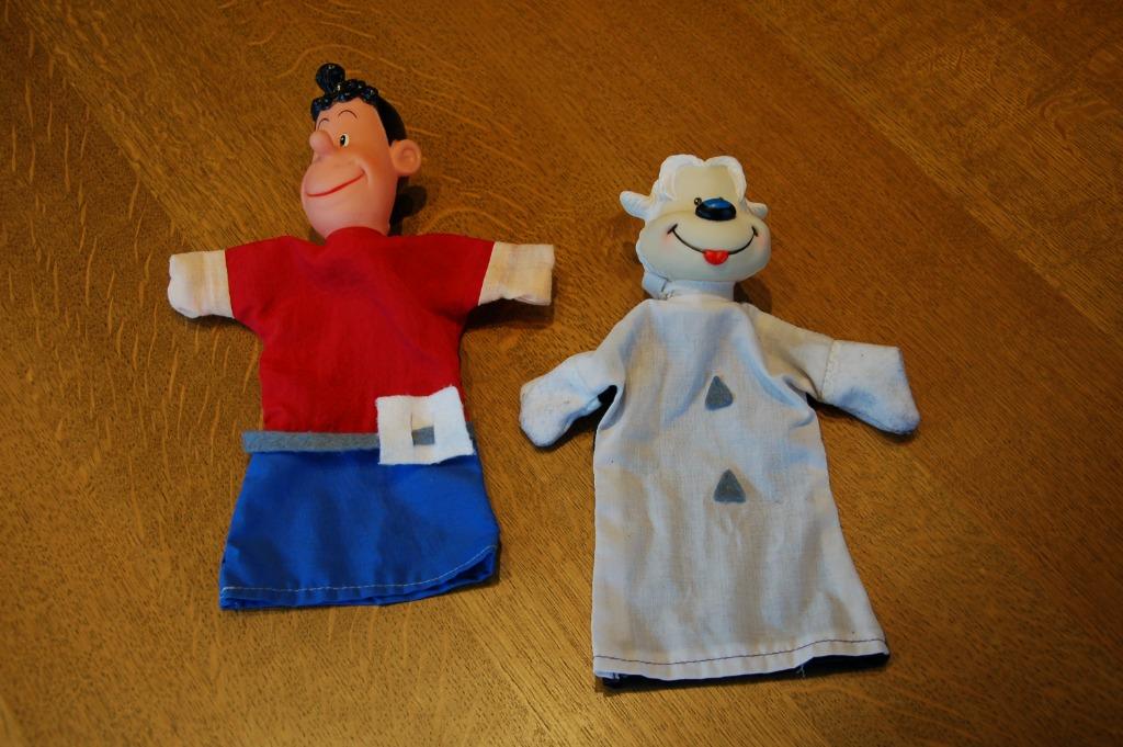Gert en Samson handpoppetjes - poppenkast, Enlèvement ou Envoi, Utilisé