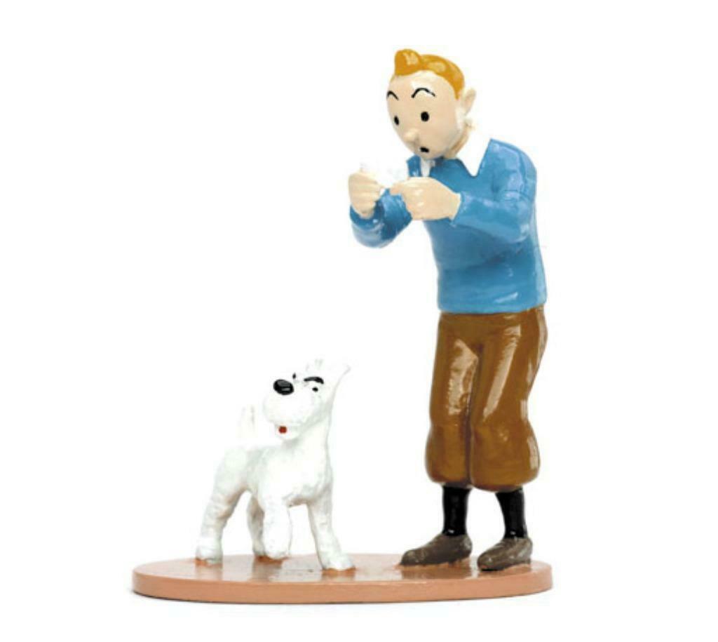 2005 TINTIN MILOU CARTE VISITE RACKHAM, Enlèvement ou Envoi, Tintin, Neuf, Statue ou Figurine