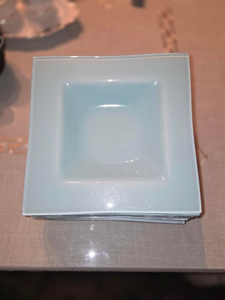 Vierkant borden 12 stuks, Huis en Inrichting, Keuken | Servies, Ophalen, Bord(en)