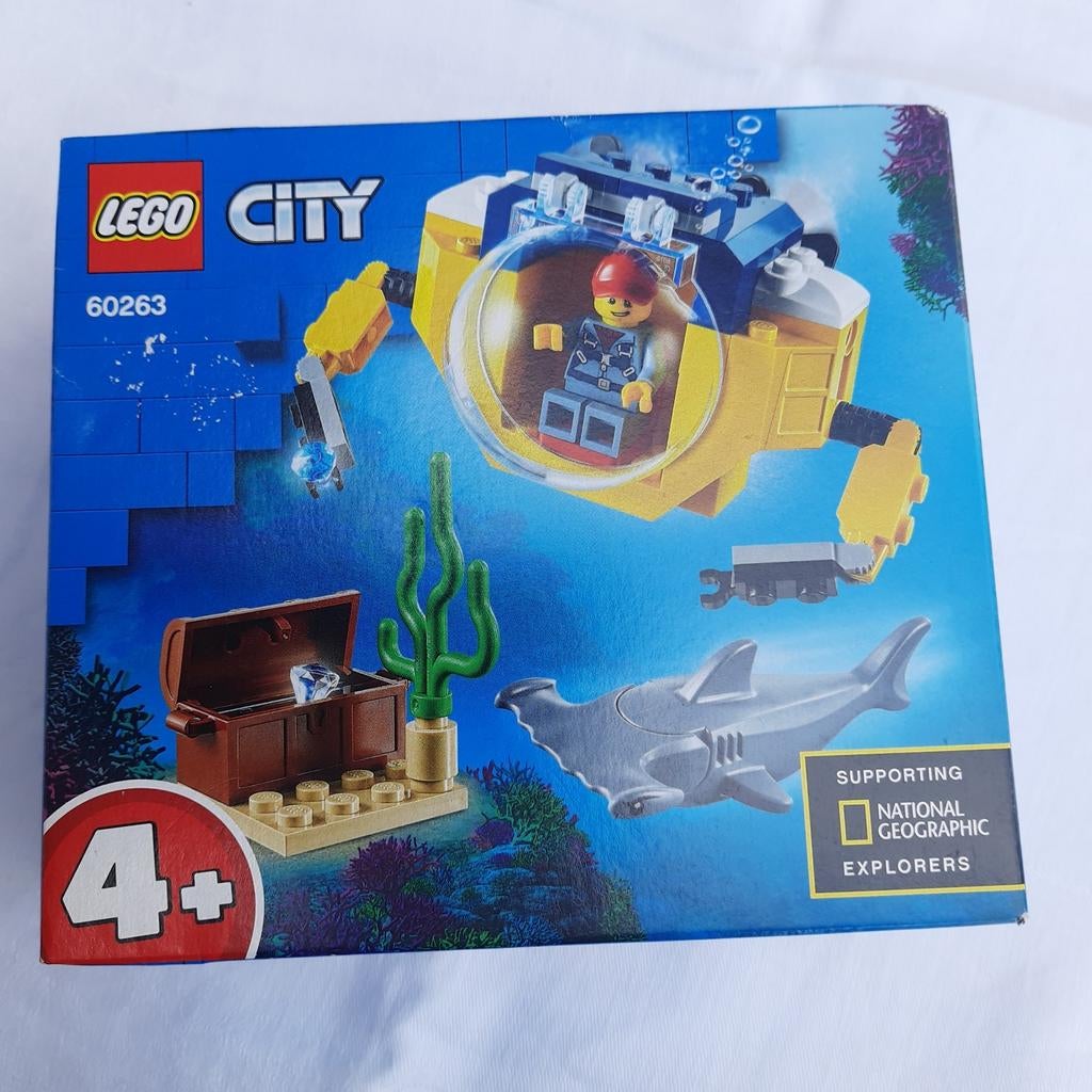 LEGO CITY 60263 MINI-DUIKBOOT +HAAI *NEW* ZELDZAAM*SEALED, Kinderen en Baby's, Speelgoed | Duplo en Lego, Nieuw, Lego, Complete set