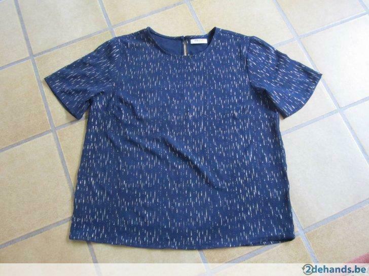 Pieces blauwe blouses met glitter maat L nu €4, Ophalen of Verzenden, Gedragen, Maat 42/44 (L), Overige kleuren