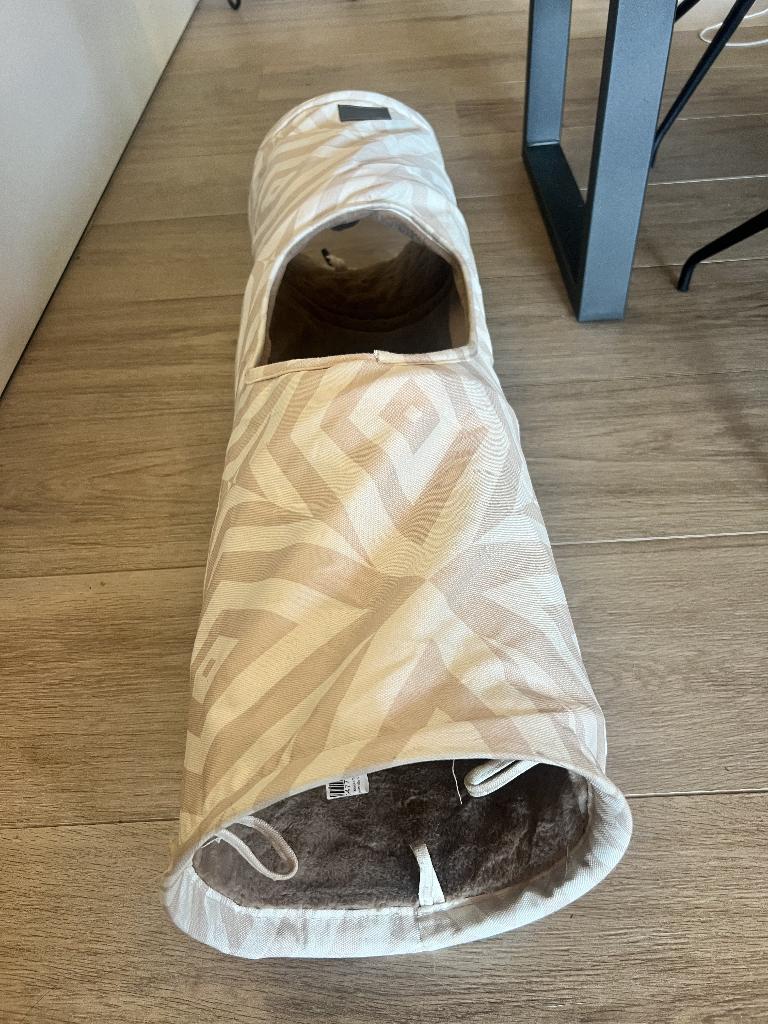 Katoenen speeltunnel voor poesjes te koop!, Animaux & Accessoires, Jouets pour chats, Enlèvement, Comme neuf, Tunnel de jeu