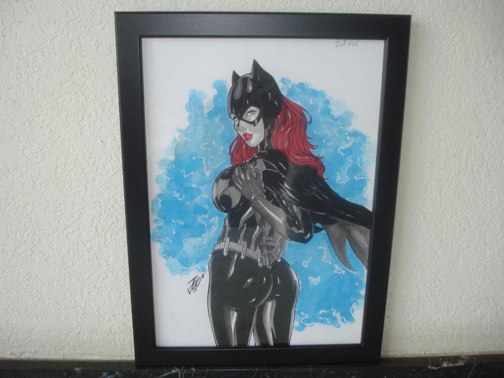 Batgirl Dessin Original Ed Benes Studio DC Comics Signé, Verzamelen, Posters, Nieuw, Film en Tv, A4 of kleiner, Rechthoekig Staand
