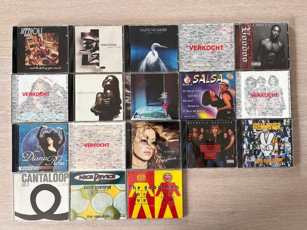 CD de musique 2 euros/pièce (singles 1 euro/pièce), Enlèvement ou Envoi, Utilisé