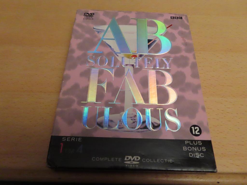 Absolutely Fabulous 5 DVD BOX (Serie 1 t/m 4, plus bonus dis, Alle leeftijden, Boxset, Ophalen of Verzenden, Zo goed als nieuw
