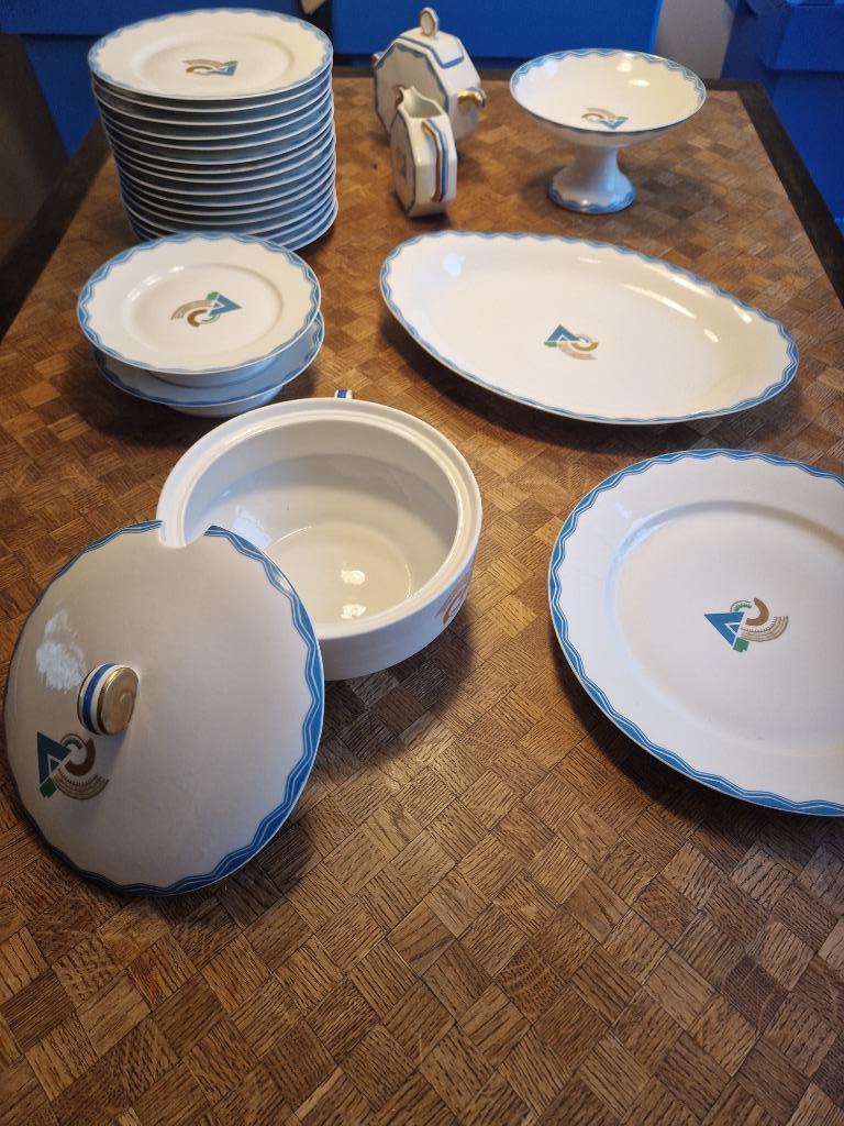 Superbe set en porcelaine de Limoges vintage, Enlèvement