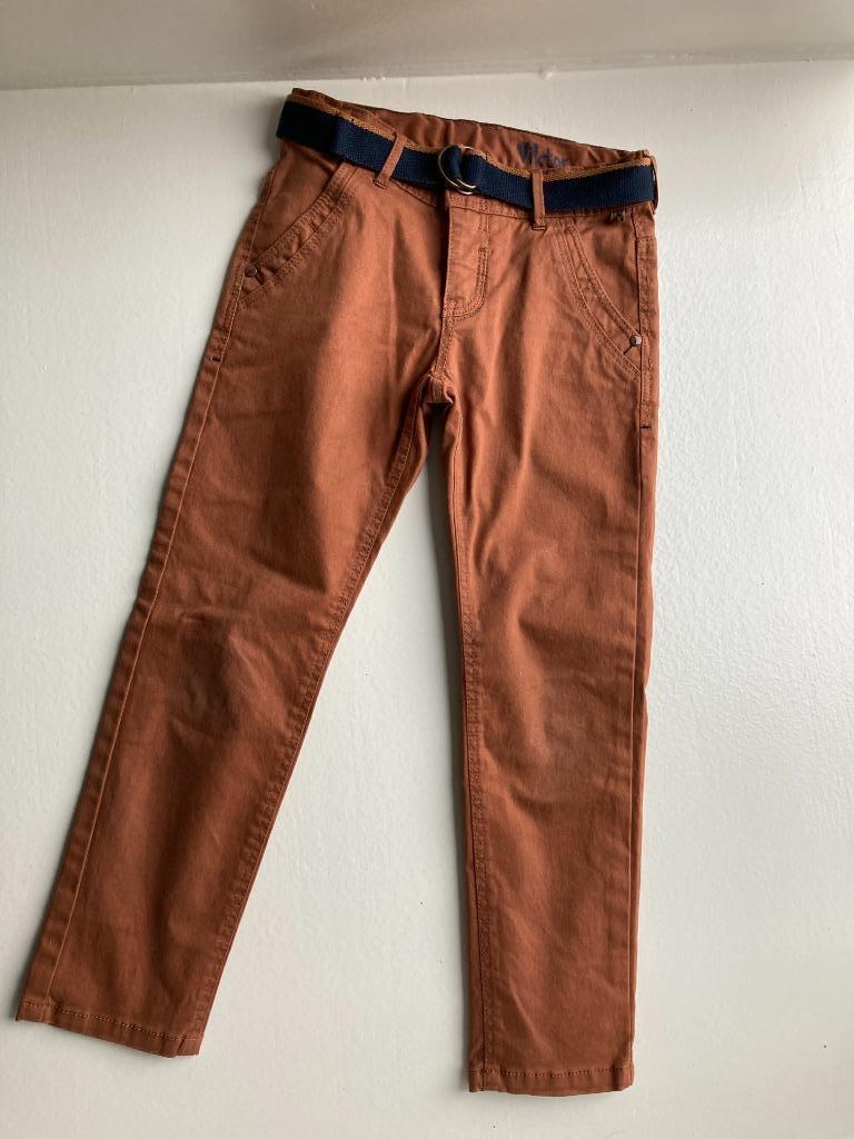 Nr 35: bruine lange broek KAATJE maat 116, Pantalon, Garçon, Enlèvement ou Envoi, JBC