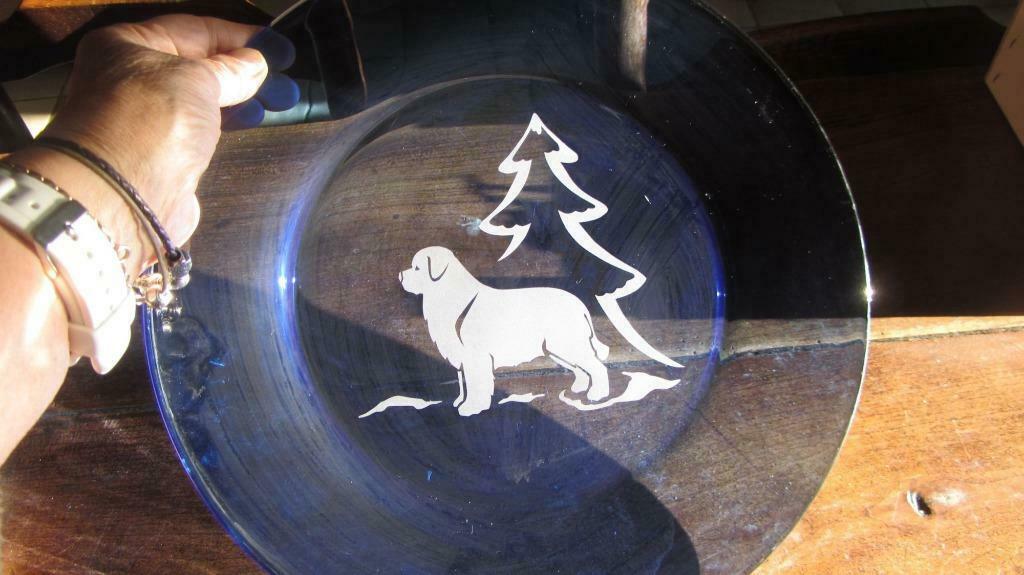 assiette bleue cobalt gravée terre neuve - newfoundland, Enlèvement ou Envoi
