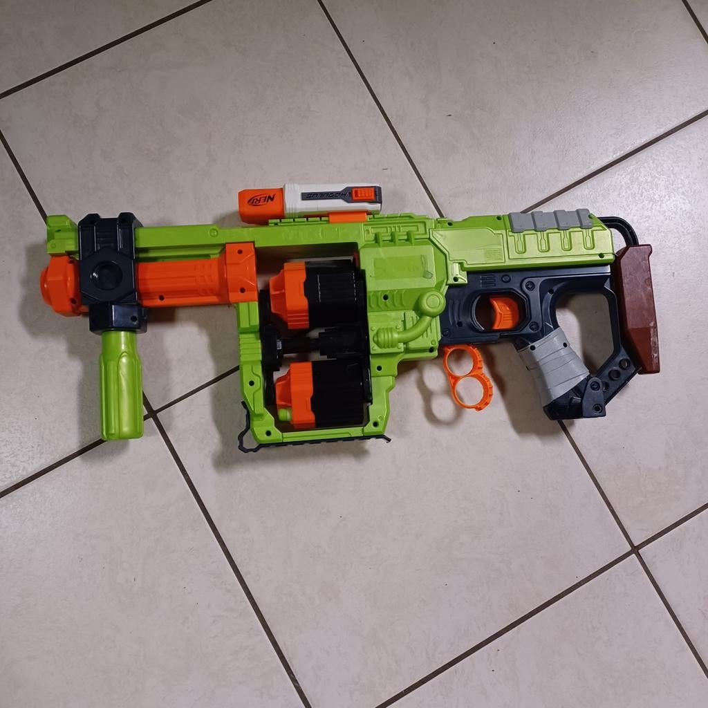 Nerf geweer, doominator, zombie strike, Ophalen of Verzenden, Gebruikt