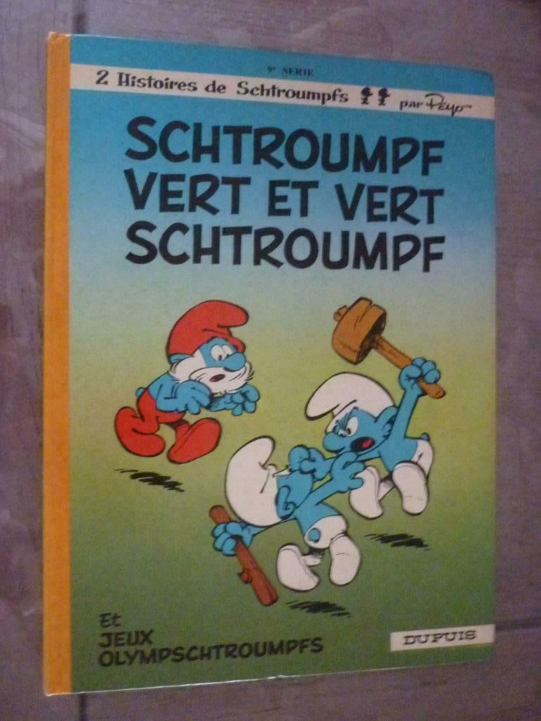 schtroumpf vert et vert schtroumpf n 9, Eén stripboek, Ophalen of Verzenden, Gelezen