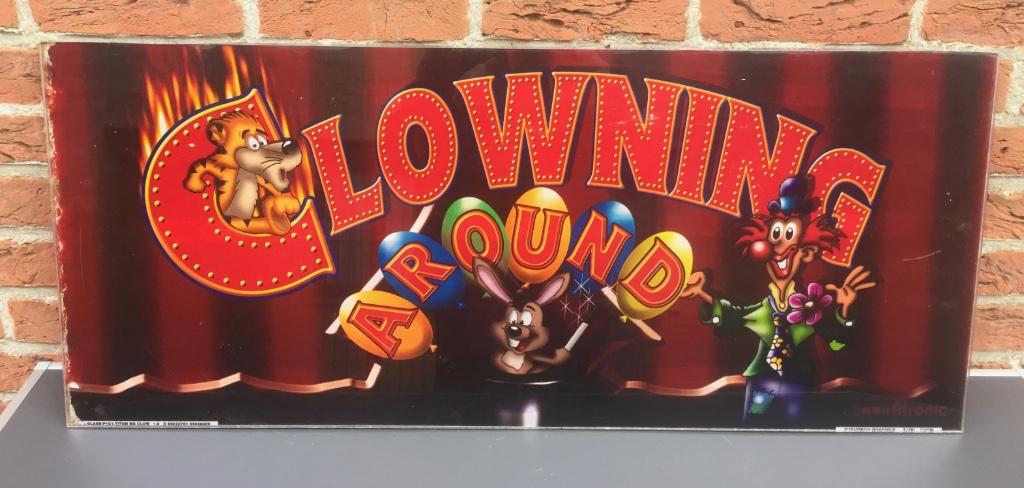 Clowning around, plexi, Ophalen of Verzenden, Gebruikt, Reclamebord