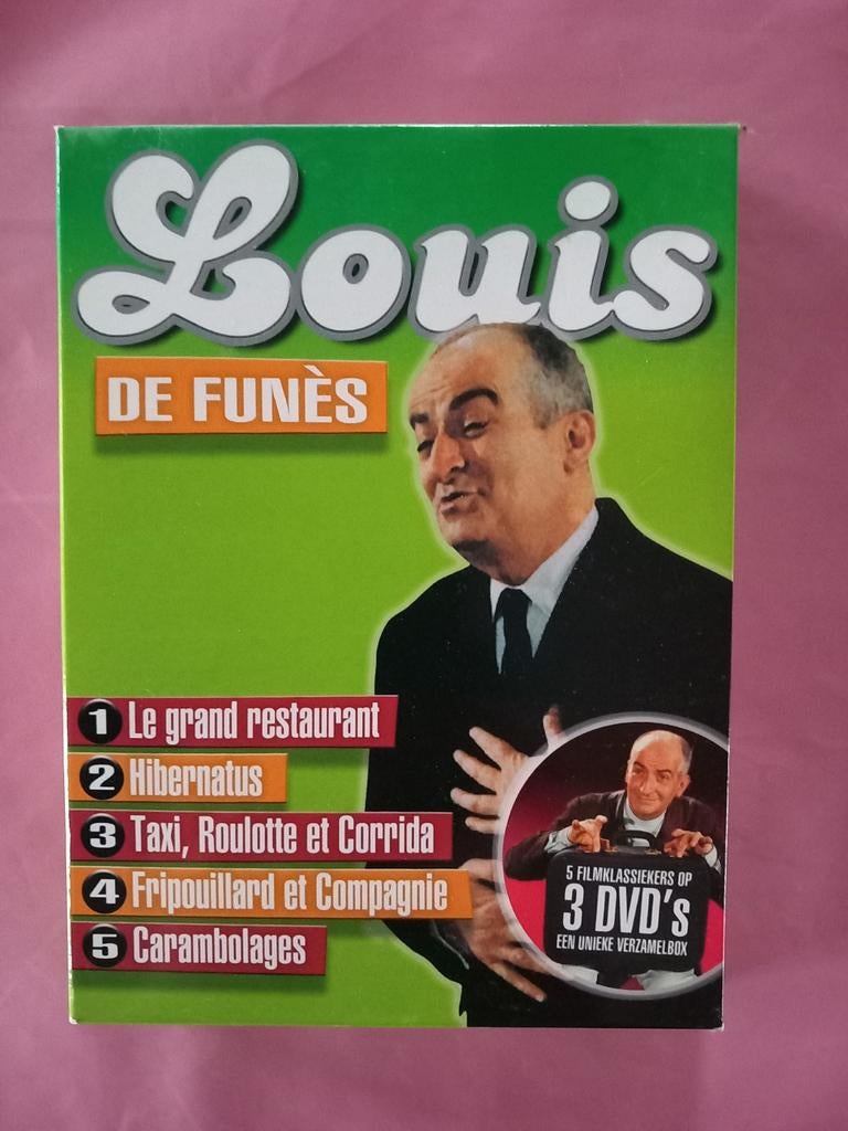 Louis De Funès - box met filmklassiekers -> 15€, Cd's en Dvd's, Ophalen of Verzenden, Zo goed als nieuw, Komedie, Boxset