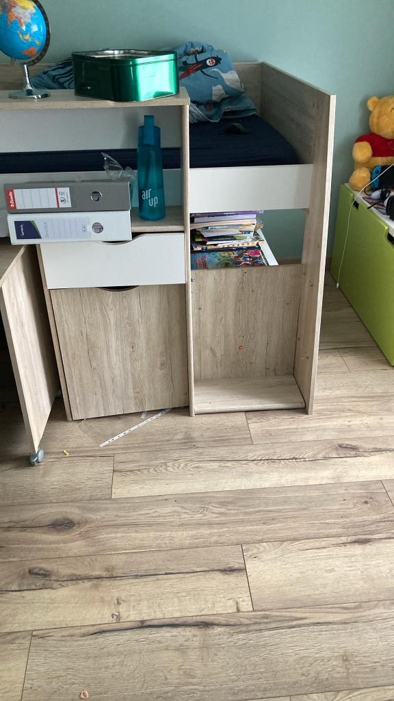 Lit superposé bureau, 85 à 100 cm, Utilisé, Moins de 140 cm, Lit mezzanine ou Lit superposé