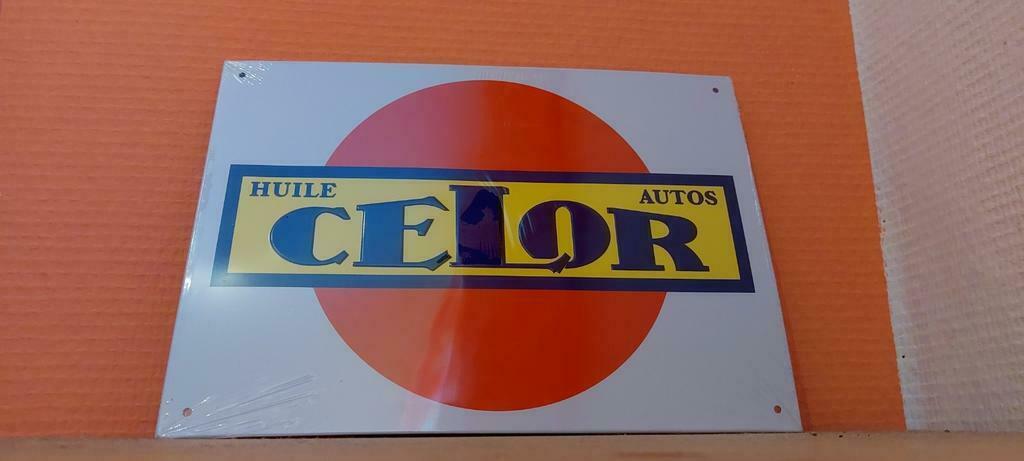 Panneau d'affichage Celor Huile Autos, Enlèvement ou Envoi, Neuf, Panneau publicitaire