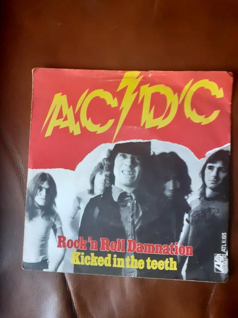 45T AC-DC : Rock 'n roll damnation, Ophalen of Verzenden