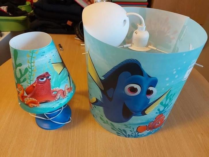 Hanglamp en staanlampje 'Finding Dory', Ophalen, Gebruikt