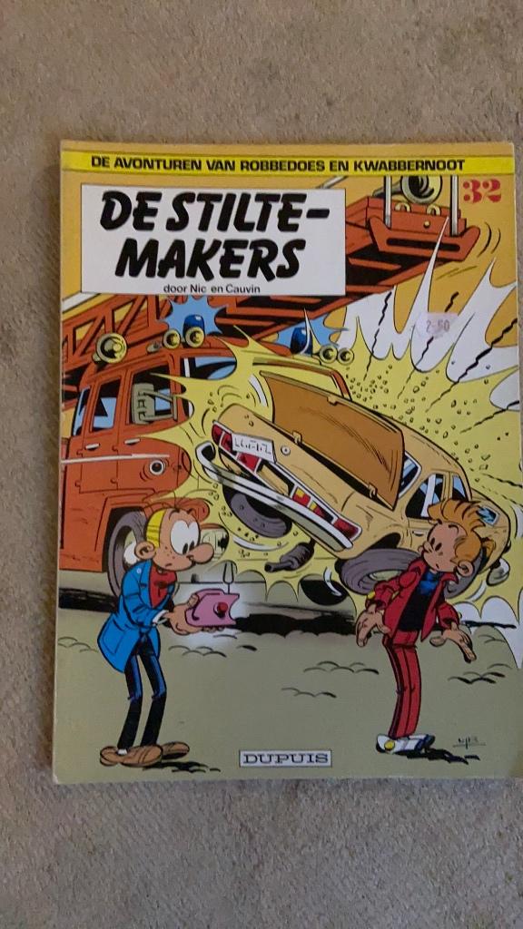 Strip Robbedoes en Kwabbernoot - De stiltemakers 1984, Eén stripboek, Ophalen, Raoul Cauvin