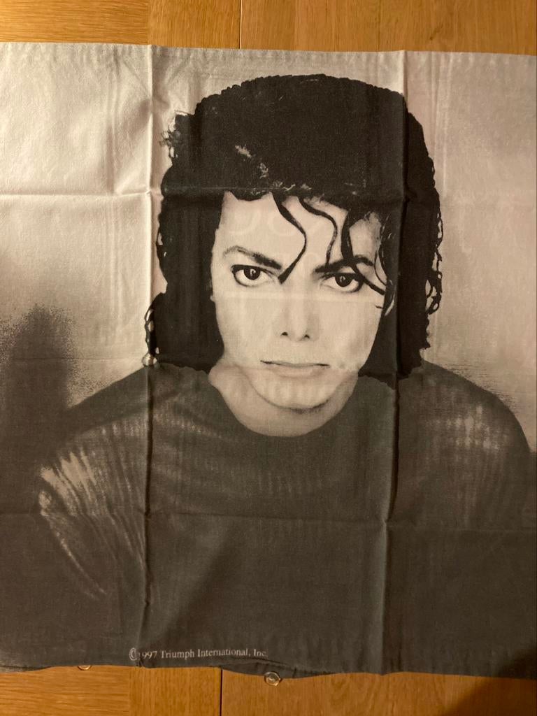 Housse de couette et taie d'oreiller coton Michael Jackson, Maison & Meubles, Enlèvement ou Envoi, Comme neuf, Housse de couette