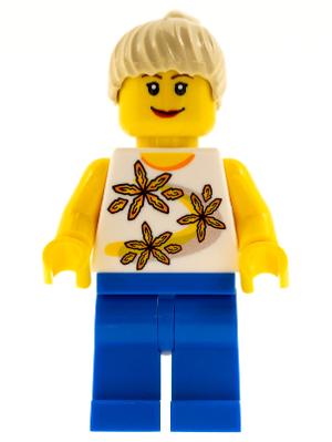 Lego figuur cty0130 female Yellow Flowers / F4, Enlèvement ou Envoi, Comme neuf, Briques en vrac, Lego