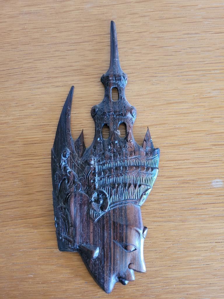Balinees masker, Coromandel-hout, Antiek en Kunst, Ophalen