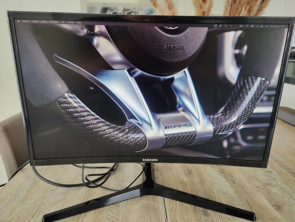 Samsung 24 inch curved gaming monitor, HDMI, 3 tot 5 ms, VA, Full HD