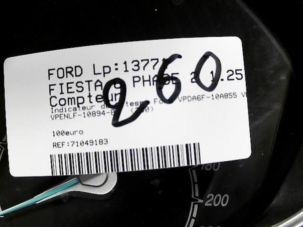 Compteur Ford Fiesta VI 1.2 2012 VPENLF-10894-B  (260), Enlèvement ou Envoi, Utilisé, Ford