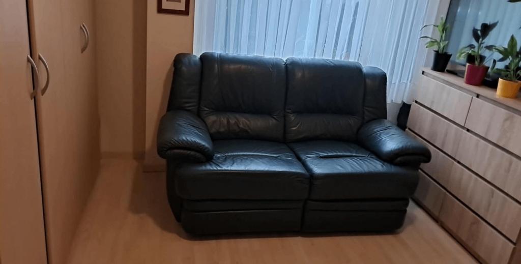 2zit sofa leder, Gebruikt, Tweepersoons, Leer, Ophalen of Verzenden