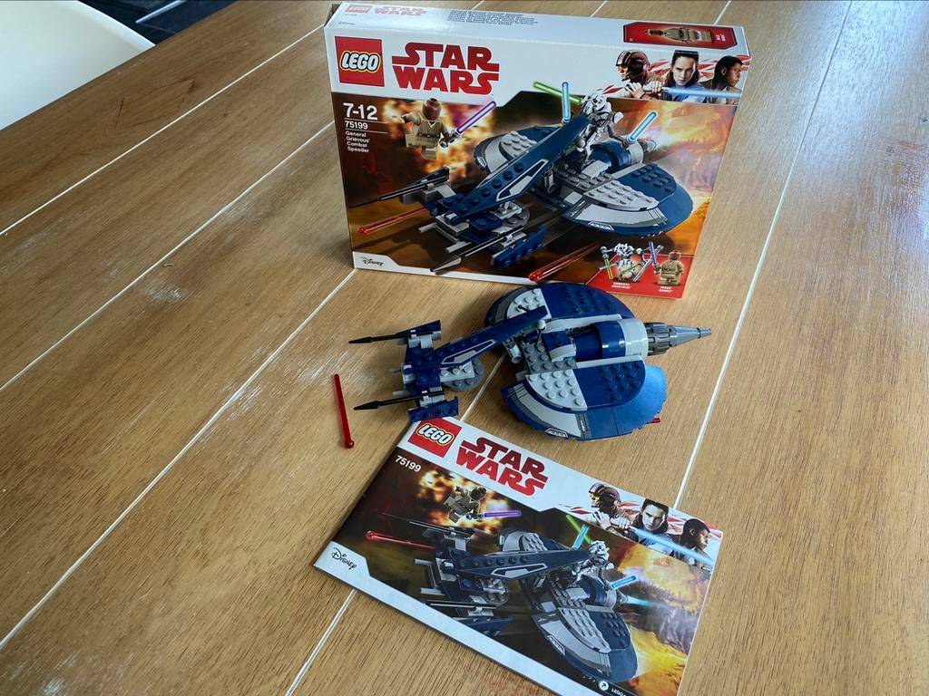 Lego Star Wars 75199 General Grievous- Combat Speeder, Ophalen of Verzenden, Gebruikt, Complete set, Lego