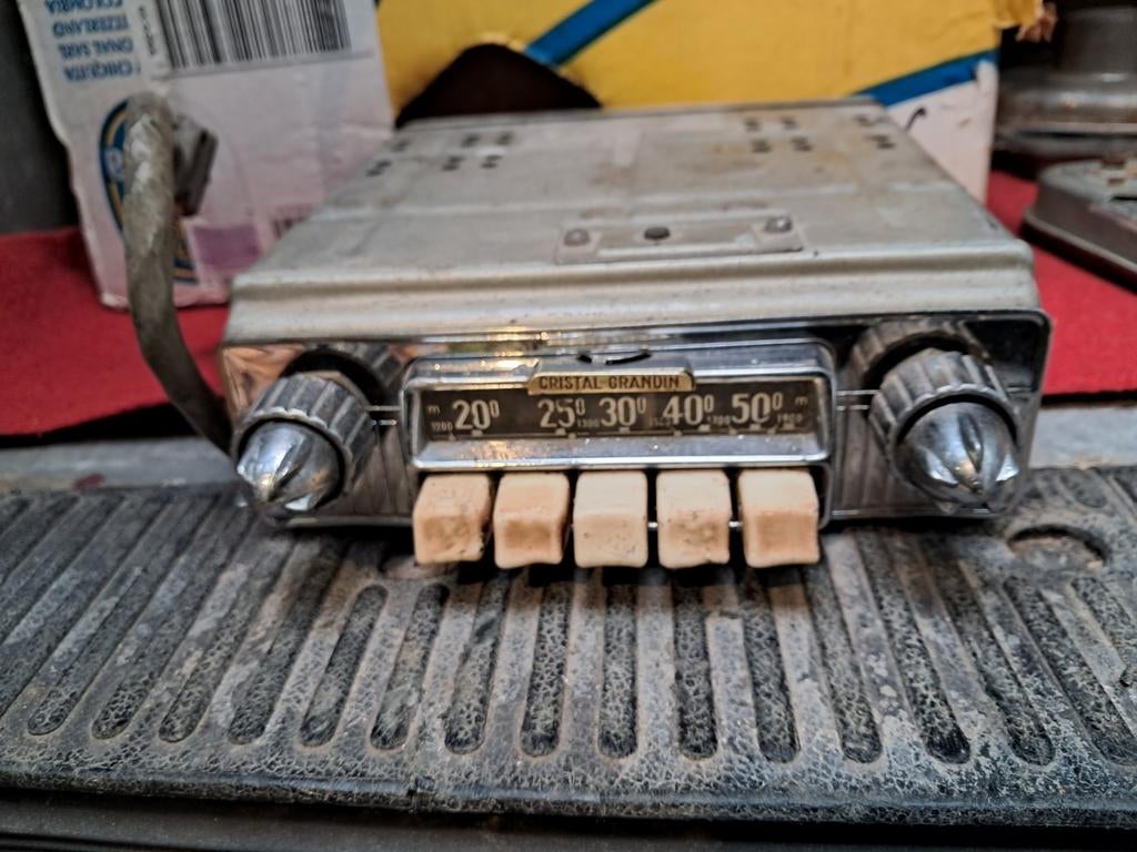 Vintage Cristal Grandin autoradio jaren 50, Enlèvement, Comme neuf