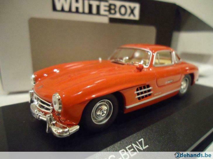 1:43 Ixo WhiteBox Mercedes 300 SL 1954 rood Gullwing WB010, Hobby en Vrije tijd, Modelbouw | Auto's en Voertuigen, Nieuw, Auto