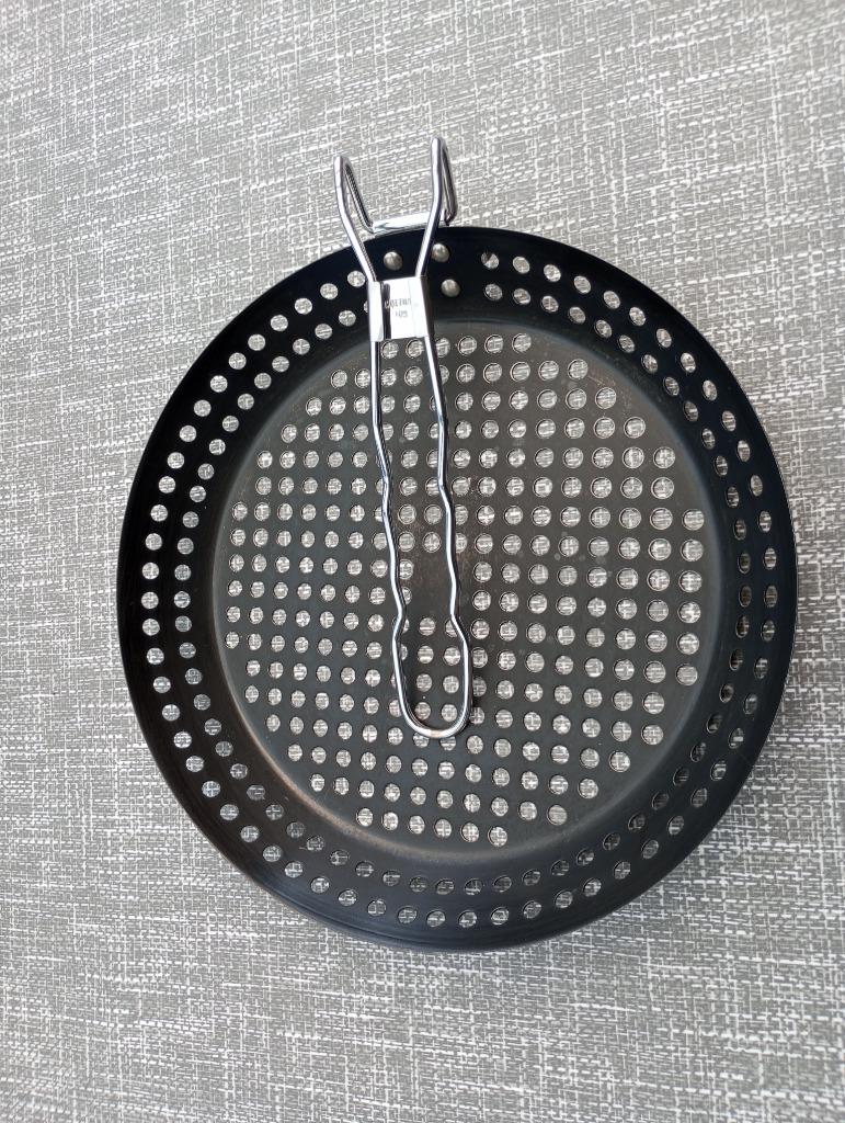 barbecue pan met gaatjes, Ophalen of Verzenden, Gebruikt