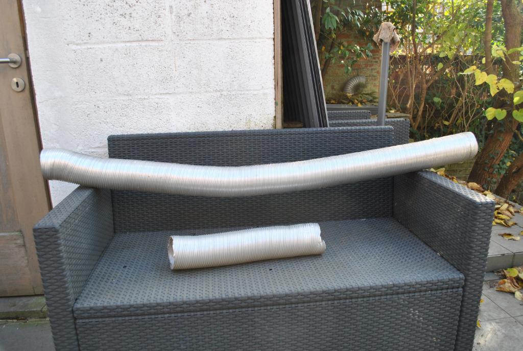 Flexible métal cheminée Longueur 1,5 m Diamètre 10 cm, Enlèvement, Utilisé