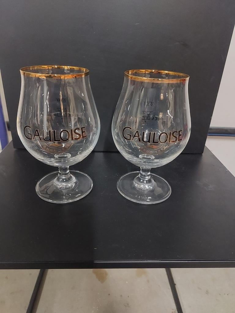 Gauloise bierglazen, Ophalen of Verzenden, Zo goed als nieuw, Bierglas