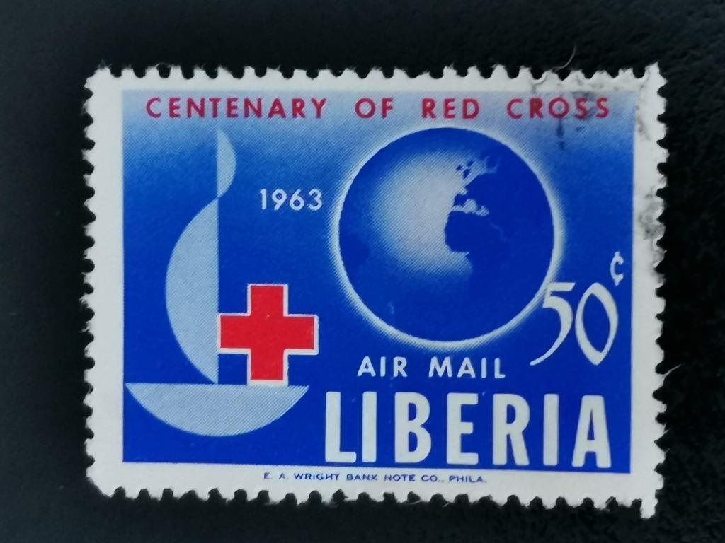 LIberia 1963 - 100 jaar Rode Kruis, Ophalen of Verzenden, Overige landen, Gestempeld
