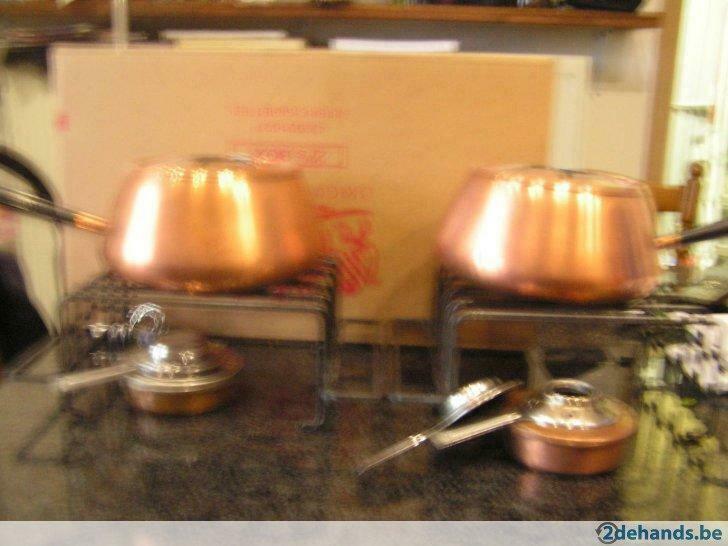 fonduestelen 2 stuks, Ophalen, Gebruikt