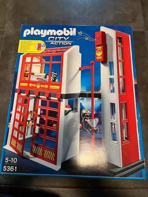 Playmobil Brandweerkazerne nr 5361, Enlèvement, Comme neuf, Ensemble complet