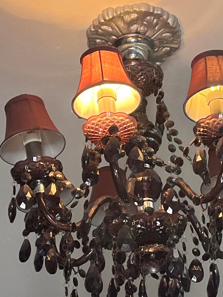 2 Lustre en acrylique moderne ,romantique, baroque, Ophalen of Verzenden