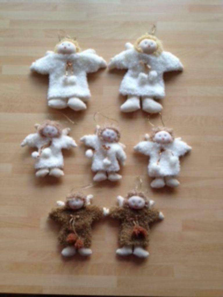 7 engeltjes voor de kerstboom, Diversen, Kerst, Ophalen of Verzenden, Gebruikt