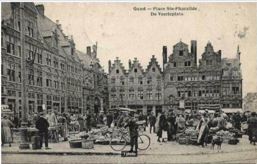 Gent/Gent Zeer mooie geanimeerde oude ansichtkaart Place Sai, Ophalen of Verzenden, Voor 1920, Gelopen