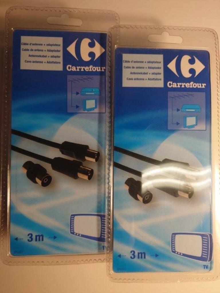 CABLE TV COAX 3m, Enlèvement ou Envoi, Neuf, 2 à 5 mètres, Câble coaxial