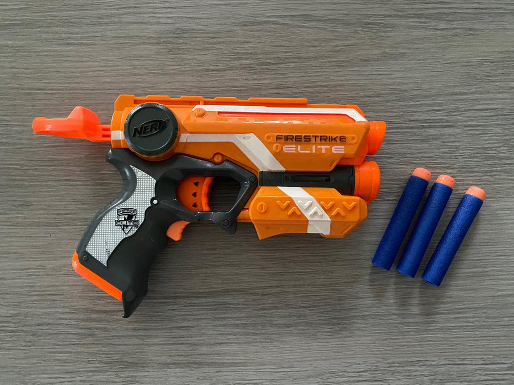Nerf Firestrike elite, Ophalen of Verzenden, Zo goed als nieuw