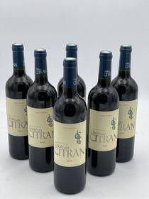 Haut Médoc Château Citran 2016 (lot de 6 bouteilles), Collections, Neuf, Enlèvement ou Envoi, Pleine, Vin rouge
