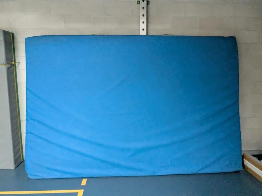 Dikke mat turnen, Sport en Fitness, Turnen, Gebruikt, Materiaal, Blauw, Ophalen
