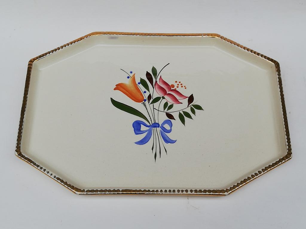 Mooi art déco dienblad - Keramis - Boch Frères - La Louvière, Ophalen of Verzenden