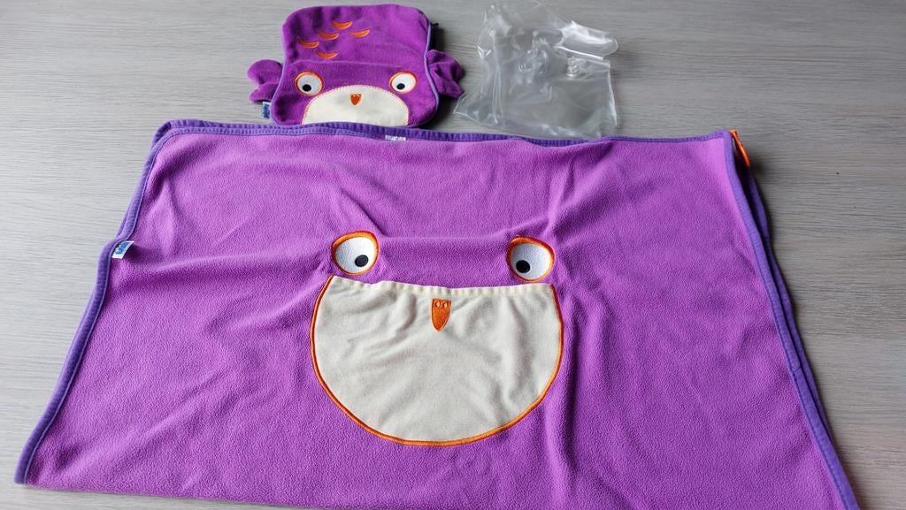 Kinder fleece dekentje trunki Snoozihedz uil vr auto, Ophalen of Verzenden, Zo goed als nieuw